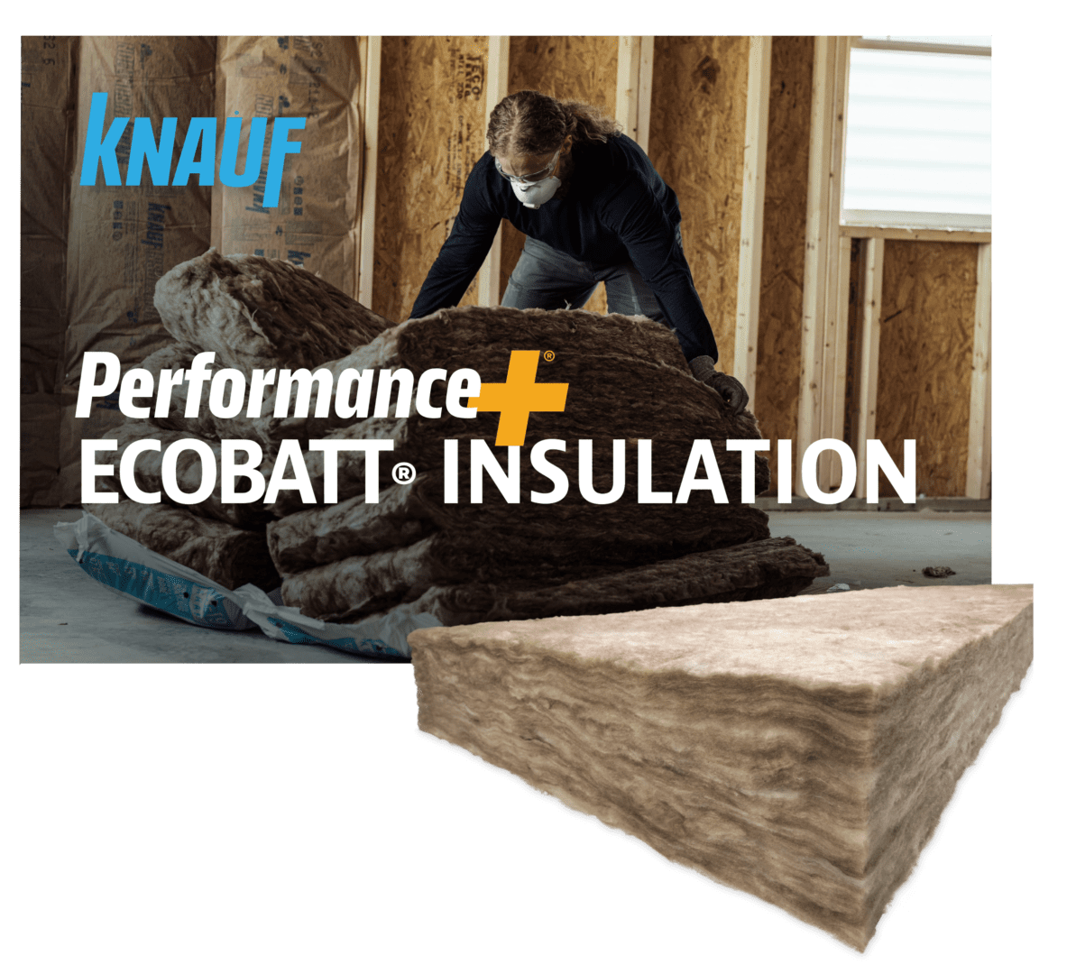 Knauf Ecobatt Performance Insulation Graphic