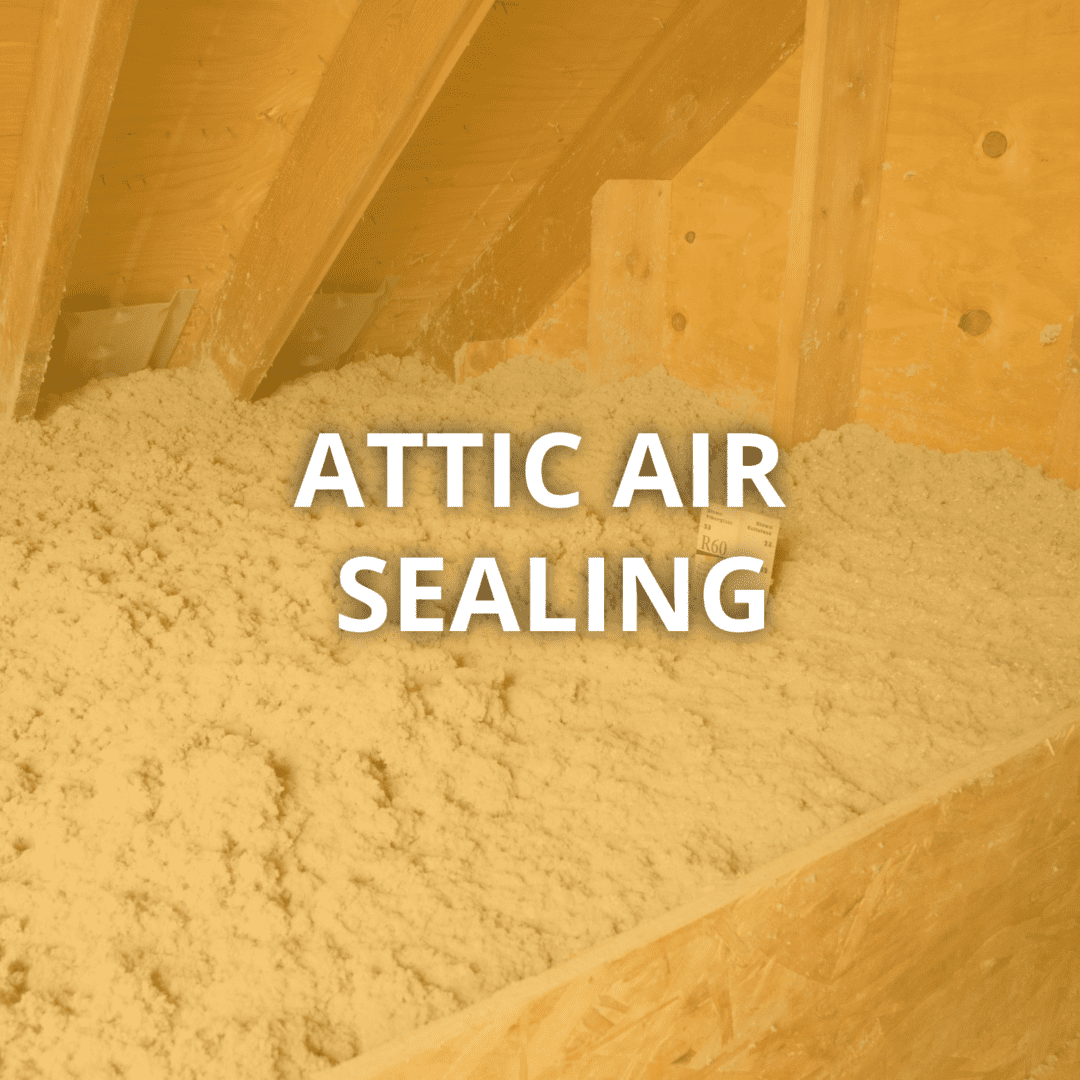 Attic insulation and air sealing